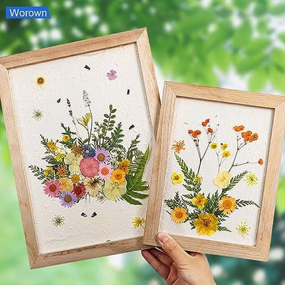 Worown A5 Wooden Paper Making Screen Kit, Paper Making Frames, Mould and Deckle for DIY Crafts - Image 6