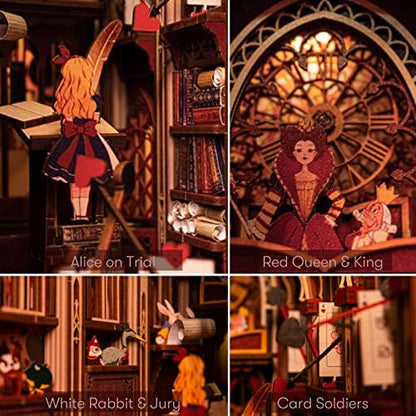 CCCDF Book Nook Kit, Alice Evidence DIY 3D Wooden Puzzle - Image 3