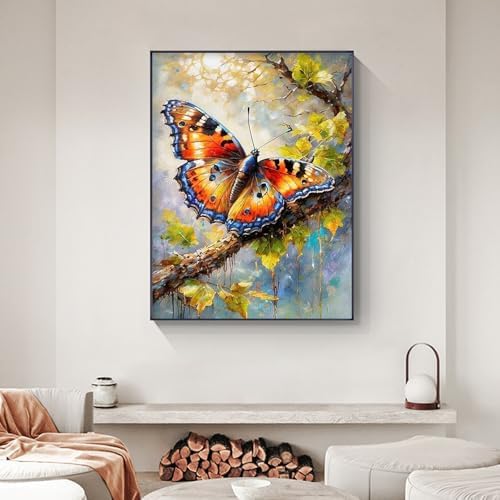 Yezavesu Butterfly Framed Paint by Numbers Kit for Adults Beginner - Image 6