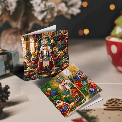 LAKEQUILL DIY Diamond Art Painting Greeting Kit, 12 Pieces, Creative Craft Set，Soldier - Image 5