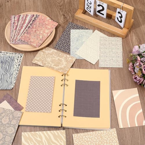 180 Sheets Aesthetic Scrapbook Papers Retro Junk Journal Decorative Vintage Journaling Supplies Craft Paper Kit for DIY Collage Scrapbooking Travel Diary Embellishment Memory Book Room Decor - Image 4