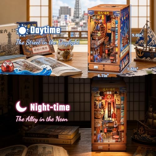 Fsolis Japanese Book Nook Kit - DIY Miniature House Kit for Adults - Image 3