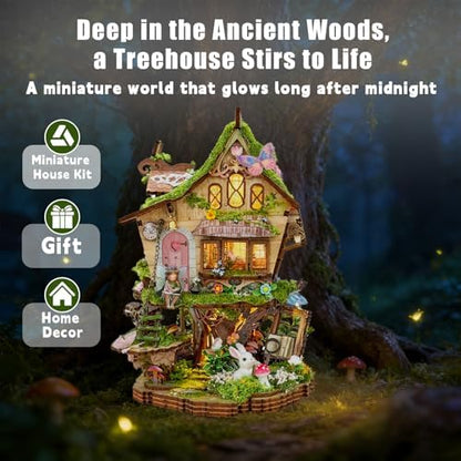 YSWOOD WORLD DIY Miniature House Kit for Adults, Mini House Kit with LED - Image 4