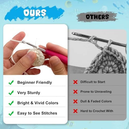 Totiro Crochet Kit for Beginners, Balloon Fish Amigurumi Starter Kit, Easy DIY Craft Set with Step-by-Step Video Tutorials, 2 Pack Crochet Pattern Learning Kit for Teens Adults Birthday Gift - Image 3