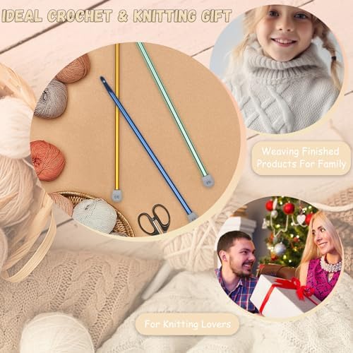 Coopay Tunisian Crochet Hook Set - Extra Long Crochet Hooks 9mm 10mm 11mm - Image 6