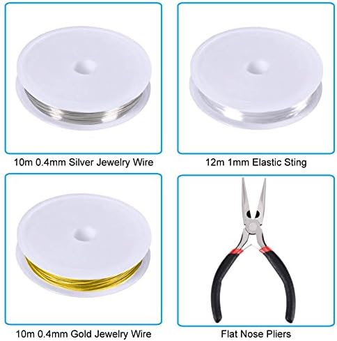 PAXCOO Jewelry Making Supplies Kit - Repair Tools with Accessories, Pliers, Findings, Beading Wires for Adults and Beginners - Image 3