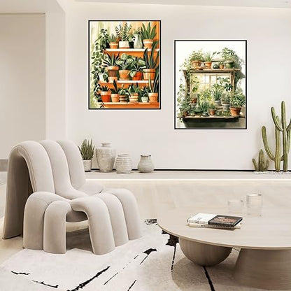 Ycydilirab 2 Pack Plant Paint by Number Adult(with Gifts Box)-Paint by Number Canvas for Adults Plant,Painting by Numbers Kit on Canvas Perfect for Gifts Home Wall Decor(40x50cm) - Image 4