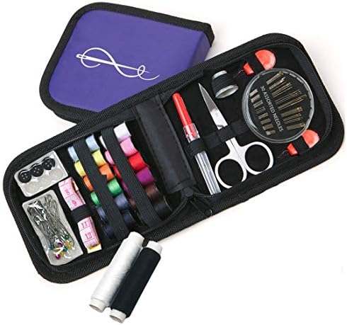 CraftLab Sewing Kits Best Mini Travel Sewing Kit - Portable Emergency Set with Needles, Thread, Scissors + Ebook by CraftLab