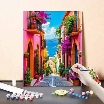 Yunruily Adult Paint by Numbers Landscape-Paint by Numbers Kits for Adults,Canvas Paint by Numbers for Adults for Gifts Home Wall Decor(16x20inch) - Image 4