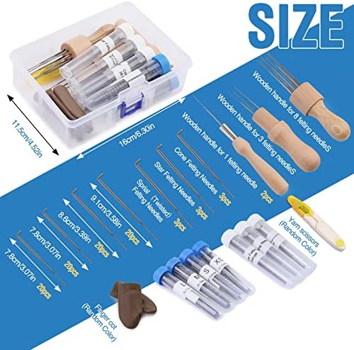 Wonvoc 104 Pcs Felting Needles Set, Needle Felting Tools Kit - Image 2
