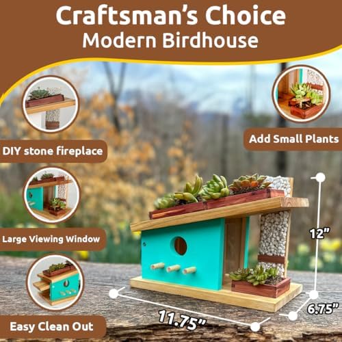 Sparkjump Modern Birdhouse Woodworking Kit - Image 4