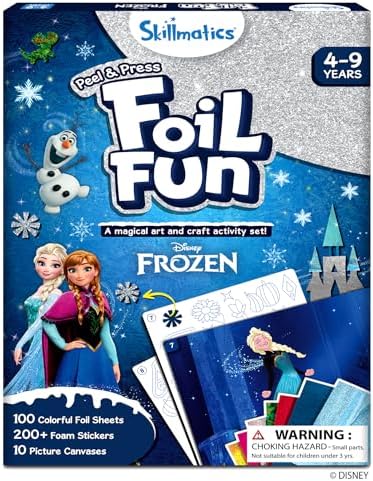 Skillmatics Foil Fun Disney Frozen, Foil Art & Craft Kit, Gift for Kids by Skillmatics