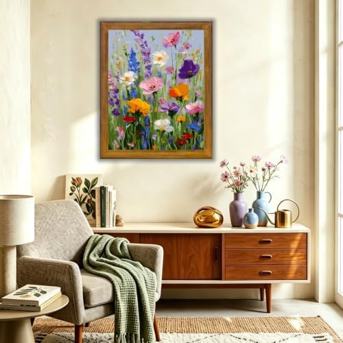 Floral Wildflower Paint by Numbers Kit for Adults Beginner 16X20 inch - Image 2