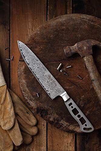 KATSURA Woodworking Project Kit – Gyuto Chef Knife Blank – 8 Inch – 45mm Wide Blade – Japanese Premium AUS 10, 67 Layers Damascus Steel - Image 2