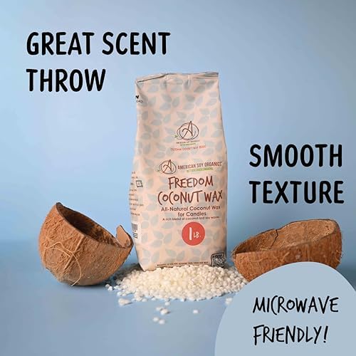 American Soy Organics Freedom Coconut Soy Wax Beads, Candle Wax, 1 lb - Image 3