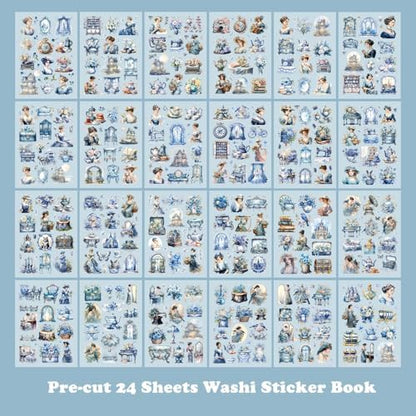 Vintage Scrapbooking Sticker Book, 450+ Pre-Cut Journaling Stickers for Adults Women, Junk Journal Supplies, Aesthetic Washi Stickers for Collage, Card Making, Planner, Lable and Art Paper Crafts - Image 2
