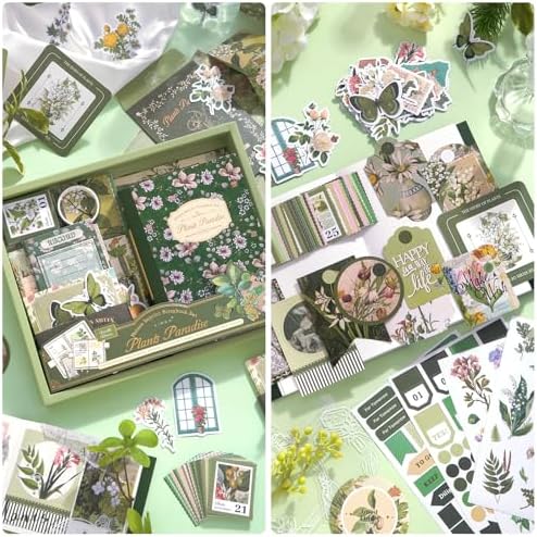 Scrapbook Supplies Kit, Vintage Junk journaling Supplies, Scrapbooking Kit - Image 2