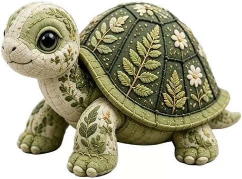 Forest DIY Patchwork Kit, DIY Fabric Animal Craft Kit, Forest Guardians Sewing Kit with Fabric & Accessories, Doll Making Set, Handmade Decor Ornament Gift for Craft Lovers (Turtle) by Unknown