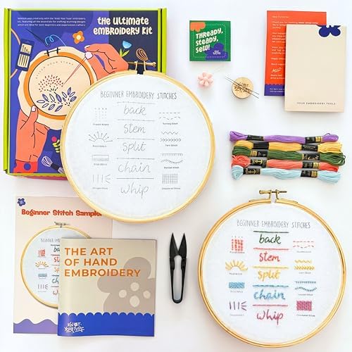 KNOT YOUR TYPE Beginners Friendly DIY Embroidery Kit - Stitches| Beginner Friendly Kits with All Stitching Materials | Hand Embroidery Kit for Adults | Perfect Art & Craft Gift, Hobby Kit - Image 4