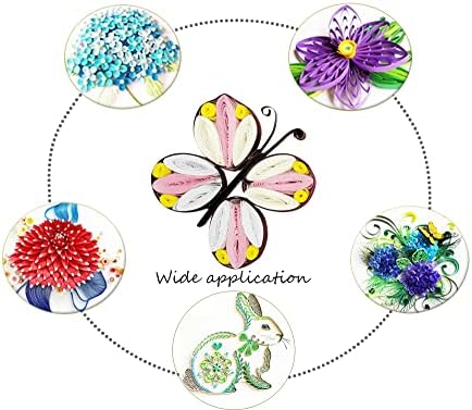 XIWUMOER 8PCS,Quilling Needles,Quilling Knitting Board,Quilling Kits,Paper Quilling Tools,Quilling Curling Coach,Paper Craft DIY Tools,Assorted Sizes Rolling Curling Quilling Needle Pen, (Pink) - Image 7