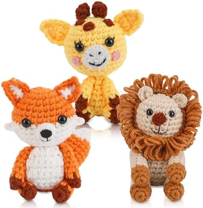 Crochet Kit for Beginners Crochet Animal Kit Crafts for Adults with Step by Step Video Tutorial Hobbies for Women Crochet kit Crochet Animals Beginner Crochet kit DIY Knitting Supplies - Image 6