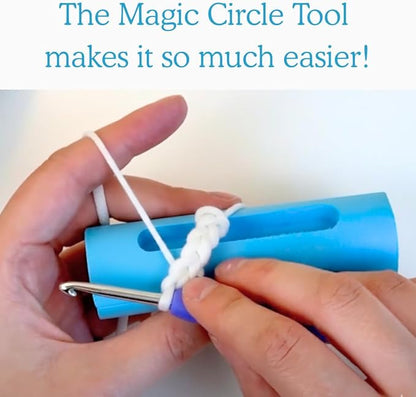 KelliDream Learn to Crochet Kit for Beginner Adults with Magic Circle Tool; Step-by-Step Video Tutorials; All Supplies to Make Cute Amigurumi (Bunny)