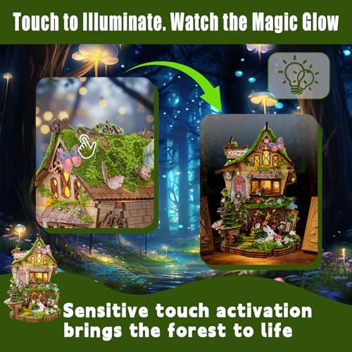 YSWOOD WORLD DIY Miniature House Kit for Adults, Mini House Kit with LED - Image 5