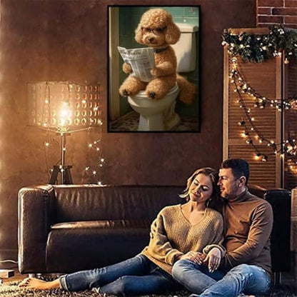 VIGEGU 2 Pack Dog Paint by Numbers Kit for Adults with Framed,Animal Paint by Number DIY Adult Paint by Number Kits for Wall Decor 10x12in - Image 4