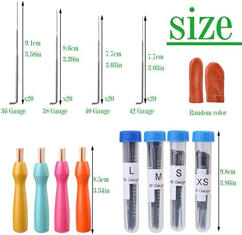 Wonvoc 80 Pcs Needle Felting Needles, 4 Sizes Triangle Felting Needles - Image 2