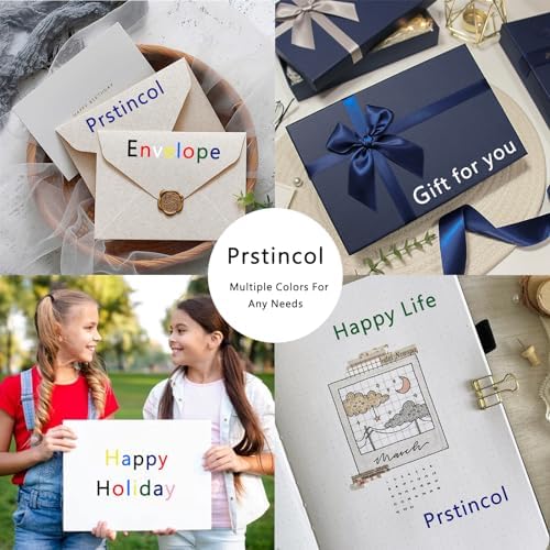 PRSTINCOL 3456 Pcs 36 Sheets Colorful Alphabet Stickers Pad, 9 Colors Self Adhesive Letter Number Stickers Vinyl Waterproof Decals for Mailbox Gift Decoration Door Classroom Decor DIY Crafts - Image 4