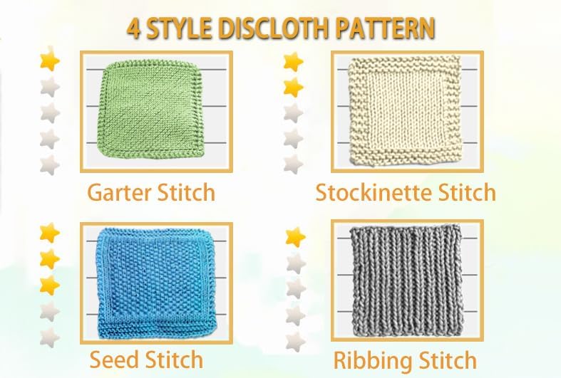 Kaaper Beginner Knitting Kit for Adults, Knit Dishcloth & Coaster Kit - Image 4