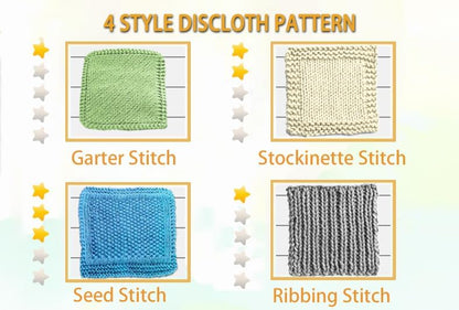 Kaaper Beginner Knitting Kit for Adults, Knit Dishcloth & Coaster Kit - Image 4