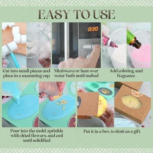 Jcoos Soap Making Kit, Complete DIY Soap Making Kit for Kids Adults - Image 4