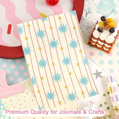 icceemee 160 Sheets of Colorful Dots Scrapbook Paper, journaling Scrapbook Supplies Craft Collage Paper Set, Junk Journal Bullet Journal Poster Room Decor for Card Making Decorative Gifts - Image 4