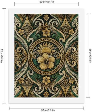 Bozfoxa Paint by Numbers Kit for Adults Beginner Green Ornate Flower - Image 2
