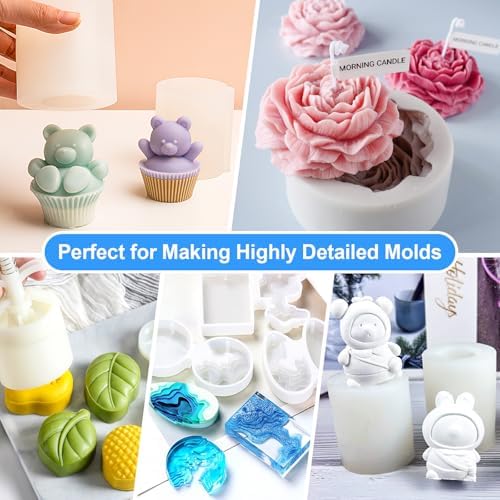 Silicone Mold Making Kit - 210oz Total 20A Liquid Silicone Rubber - Image 6