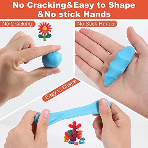 CiaraQ 28-Color Polymer Clay Oven Bake Modeling Kit - Image 5