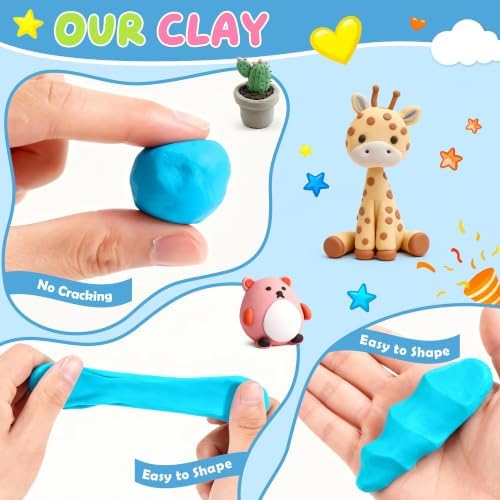 Artpar 82 Colors Polymer Clay Kit, Oven Bake Clay for Kids,19 Carving Tools - Image 4