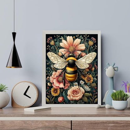 Arttoplus Bee Paint by Numbers Kit for Adults Beginner 16x20 inch - Image 4