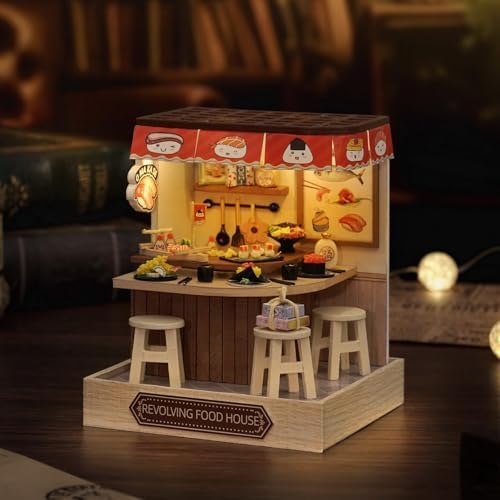 CUTEROOM DIY Doll Room Miniature Furniture Wooden House Kit- Food House - Image 5