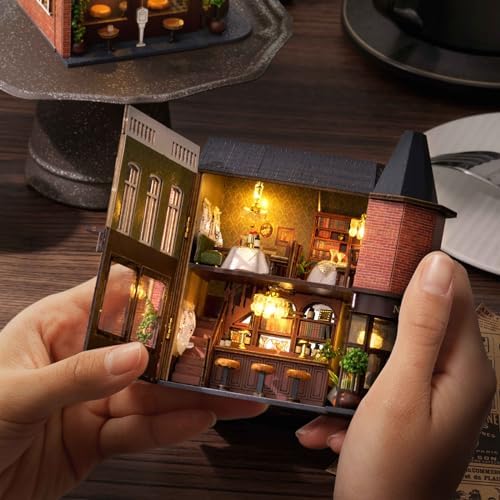 CUTEROOM DIY Miniature House Kit Wooden Craft for Adult-Garden Restaurant - Image 5