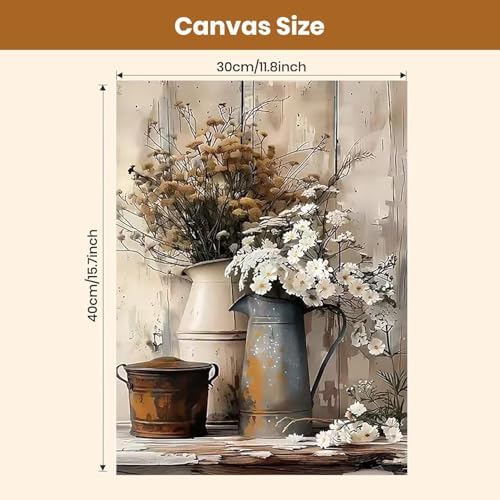 WUDWL Flower Paint by Numbers Kit for Adults,Color By Numbers for Adults - Image 3