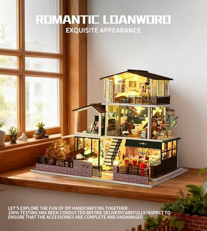 Spilay DIY Miniature House Kit for Adults, Miniature Dollhouse Kit - Image 4