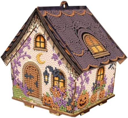 FRANDEK DIY Wooden House Diamond Art Painting Kit for Adults Home by FRANDEK