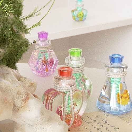 4 PCS Shaker Bottle Resin Molds Bottle Resin Quicksand Molds Silicone Bottle Silicone Molds for DIY Keychain Pendant - Image 4