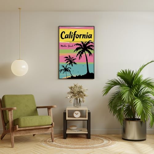 Framed Paint by Numbers Kit for Adults Beginner & Kids Ages 8-12, Beach Easy Paint by Numbers Canvas with Frame, without Easel, DIY Acrylic Number Painting for Adults for Home Decor Gift 8 x 12 Inch - Image 3