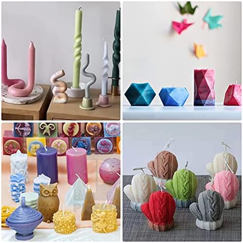 SAEUYVB Candle Making Kit for Beginners, 2lbs Natural Soy Wax Kit, 16 Colors Candle Dye, 20 PCS Candle Jars with Lids, Complete DIY Candle Making Supplies for Adults - Image 7