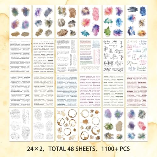 3000+ Pcs Inspirational Quote Pre-Cut Stickers Junk Journal Supplies - Image 4