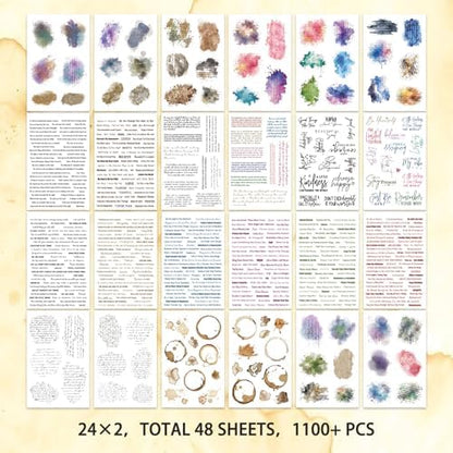 3000+ Pcs Inspirational Quote Pre-Cut Stickers Junk Journal Supplies - Image 4