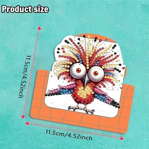 6 pack 3D Bird Diamond Painting Greeting Cards Kit, Animal Diamond Art Birthday Cards with Envelopes,DIY Thank You Card Making Craft for Adults,Handmade Greeting Card Supplies Gift Idea (Bird) - Image 2
